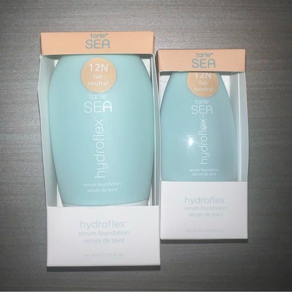 tarte Other - NIB tarte SEA hydroflex Serum Foundation, Shade 12N Fair Neutral, 2-pk home/away